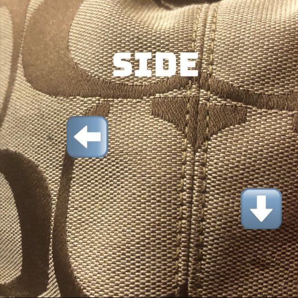 Coach Large Brown & Tan Signature Logo Shoulder Bag - Picture 12 of 12